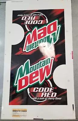 Code Red Mountain Dew Sign Advertising Art Work Red Green Black 2001 • $19.95