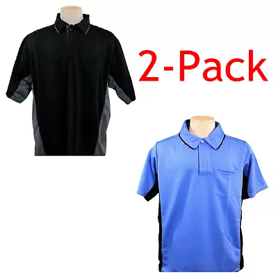 Great Deal! 2-Pack: MLB Style Umpire Shirts (Black & Powder) • $55