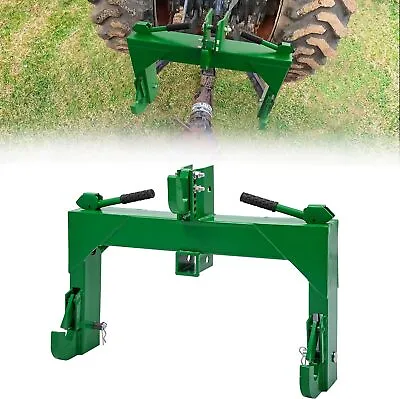 3 Point Quick Hitch For Cat 1 & 2 Tractors W/ 2  Receiver Hitch 3000 LB Steel • $152.99