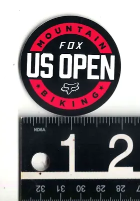 FOX RACING SMALL STICKER 2 In Round Red/Black/White BMX Mountain Bike Sticker • $2.95