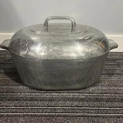 CLEAN Vintage GHC Magnalite 8 Qt Roaster Dutch Oven No Trivet • $124.99