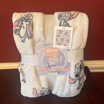 $32 • Buy Disney Lilo And Stitch All Over Print Super Soft Plush Throw Blanket 48” X 60”
