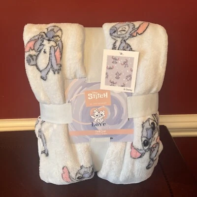 $32 • Buy Disney Lilo And Stitch All Over Print Super Soft Plush Throw Blanket 48” X 60”