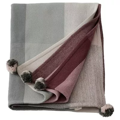 LINDSVÄRMARE Throw Multicolour Handmade 110x170 Cm • £23.38