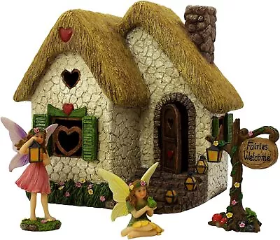 PRETMANNS Fairy Garden Ornaments - Fairy Houses For The Garden - Fairy House • £45.99