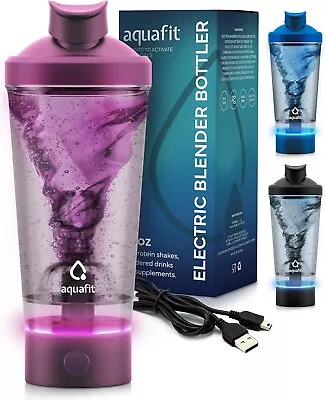 Electric Protein Shaker Bottle USB Rechargeable 24oz Gadgets For Men Pink NEW US • $13.99