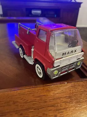 Vintage 1960's Marx Red Pressed Steel Fire Truck  • $14.99