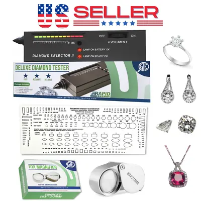 Diamond Tester Selector Gemstone Testing Kit Digital Electronic Magnifier Tool • $15.69