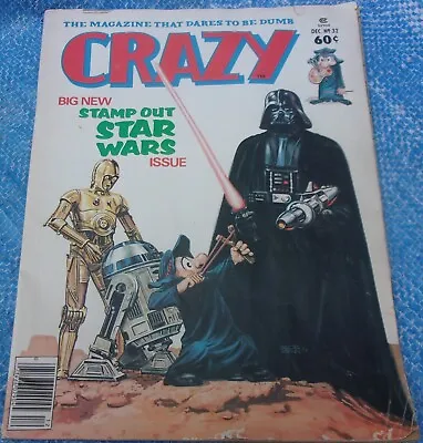 Marvel Crazy #32 December 1977 Magazine Star Wars Darth Vader R2-D2 C-3P0 VTG • $24.86