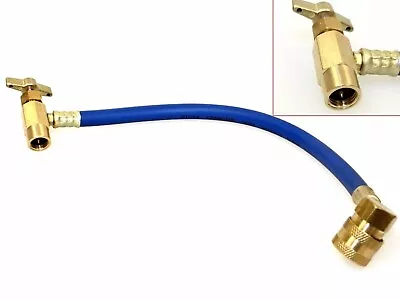 A/C R134A Charging Hose W/ Valve & Can Tap/ AC Recharge /Quick Coupler Adapter • $13.50