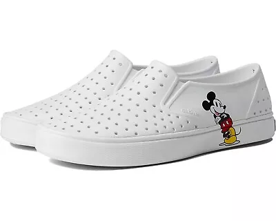 NEW Disney White Mickey Mouse Slippers Shoes Sneakers Womens Size 10 Mens 8 • $49.99