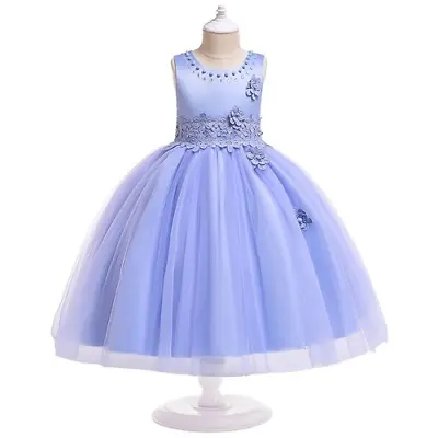 £39.12 • Buy Prom Teenager Elegant Floral Dress 3-8Y Girl Party Graduation Princess Dresses