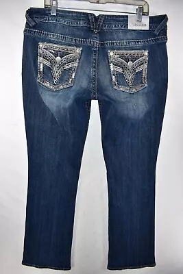 Vigoss The Dallas Slim Boot Cut Jeans Womens Size 15/16x33 Blue Meas. 36x33 • $29.99