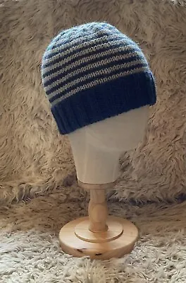 Hand Knitted Stripe Adult Hat • £18
