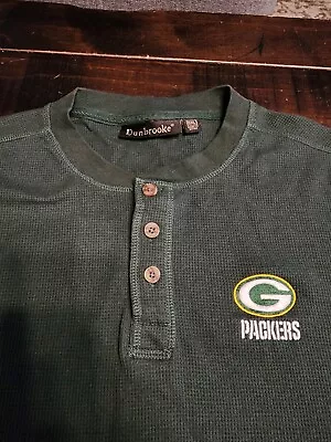 Dunbrooke Green Bay Packers Football Quarter Button Up Football Sweatshirt 5XL • $19.95