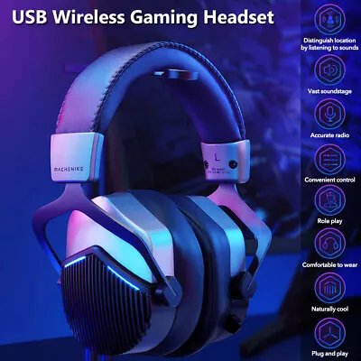 GH601 E-Sports Gaming Headset Wired Headphones Noise Cancelling Mic LED Light • $40.99