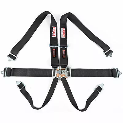 G-Force 6001Bk 6Pt Harness Set L&L Black Indiv Shldr • $127.10