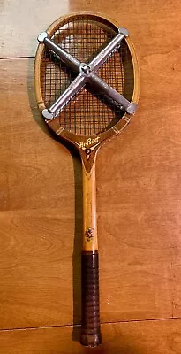 TA Davis Hi Point Tennis Racket Vintage Wood Tennis Racquet With Zephyr Press • $25