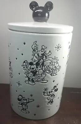 Disney Mickey Mouse & Friends Minnie Goofy Christmas Cookie Jar Canister 8  New • $49.99