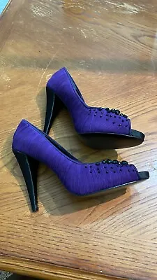 Nina Open-Toe Stilleto Heels - Size 10 • $40