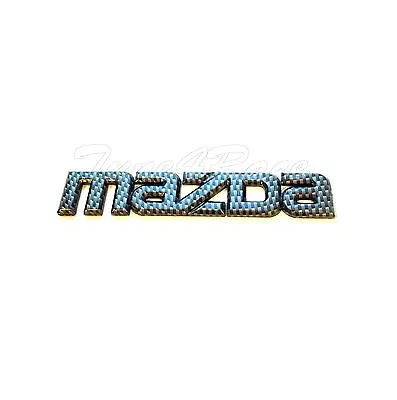 For Mazda Logo Carbon Fiber Style Emblem Sticker Decal MAZDA 3 6 MIATA RX7 RX8 • $9.99