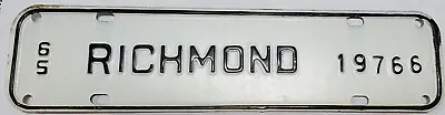 $19.99 • Buy NOS Virginia 1965 CITY Of RICHMOND Virginia License Plate VA