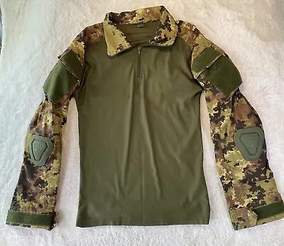 Men's Tactical Shirt Size Small Military Combat Uniform Camo Hunter Fitted • $29.39