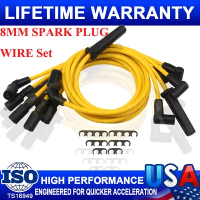 $100.95 • Buy 8mm Racing Spark Plug Wires Upgrade For Chevrolet GMC Jimmy Safari 4.3L V6 96-07