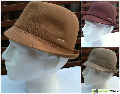 $33.75 • Buy KANGOL Tropic Duke Hat Trilby K0235CO Fedora Style Light Cap With Brim