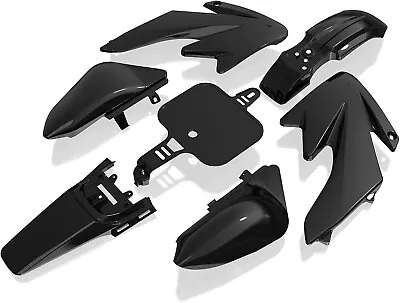 Plastic Body Fender Kit Honda XR 50 CRF 50 SSR SDG 107 125 Dirt Pit Bike Black • $21.97