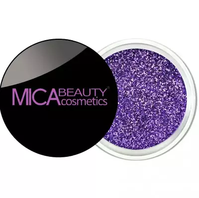 MICA BEAUTY Mineral Body & Eye Shadow Glitter PURPLE 216 Full Size 2.5g NeW • $18.33