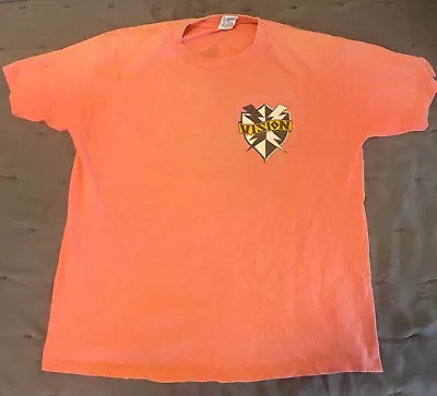 Vintage 1988 - Vision Street Wear T-Shirt - Men's XL - Salmon Pink - Skateboard • $60