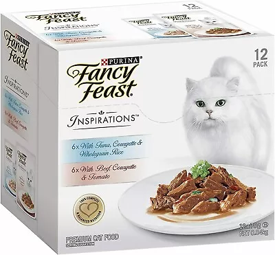 Fancy Feast Inspirations Tuna And Beef Multipack Adult 24x70 G | NEW AU • $45.99