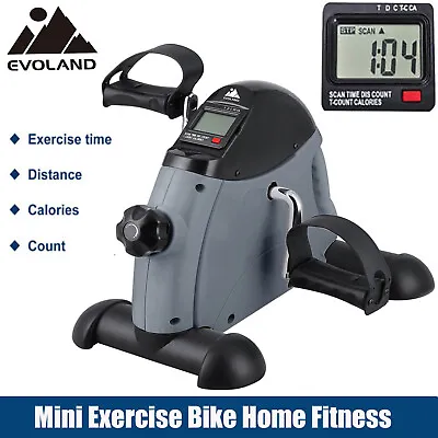 Under Desk Mini Pedal Exerciser Portable Fitness Exercise Bike Cycle LCD Arm Leg • $41.79