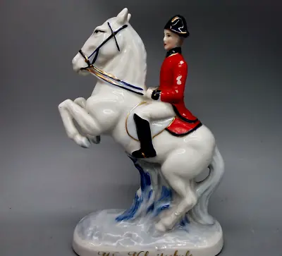 £21 • Buy Vintage Porcelain Figurine Wien-Hobreitschule Soldier On Horseback