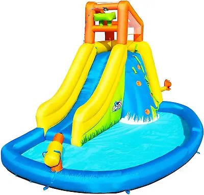 Bestway H2OGO Kids Inflatable Mega Bouncy Castle Water Park Pool Slide Water Gun • $619.45
