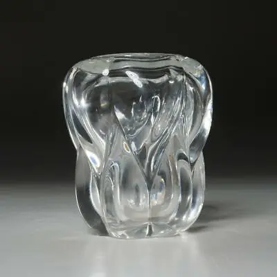 $200 • Buy VAL ST LAMBERT CLEAR CRYSTAL ART GLASS  VIVI  VASE, BY GUIDO BON, 1950/60s,  A 