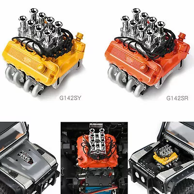 V8 Engine Hood Fan Radiator Direct Injection Air Kit For1/10 RC Car Modification • $58.77