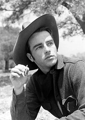 Red River 1948 Montgomery Clift Matthew Garth Cowboy Hat Smoking Photo - CL0479 • $15.98