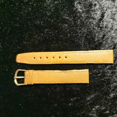 Quality Vintage Omega Mens Leather Tan Colour Watch Strap 16mm Ends • £29.99