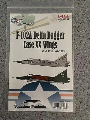 1:48 Superscale Decals MS481251 F-102A Delta Dagger For Revell Trumpeter Etc • $14.99