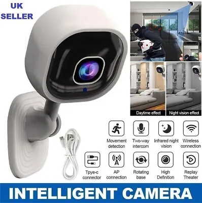 HD 1080P Wireless WiFi CCTV Indoor Outdoor Mini IP Camera Home Security Cam • £13.97