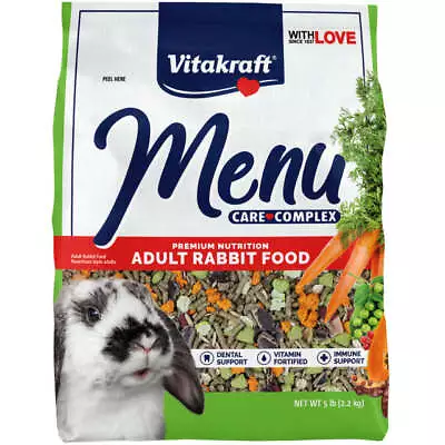 Vitakraft Menu Adult Rabbit Food 5 Lb. • $13.99