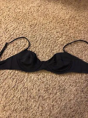 Mara Hoffman LUA Black Bikini Swim Top Underwire Style Used 26-27  Around B Cup* • $35