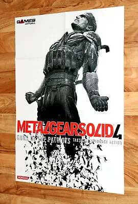 Metal Gear Solid 4 Guns Of The Patriots / Soulcalibur IV 4 PS3 Very Rare Poster  • $125.89