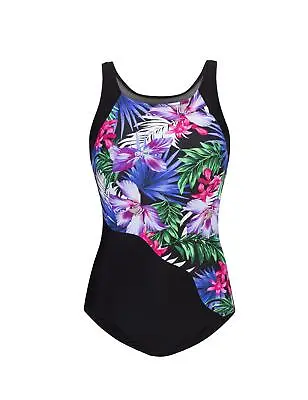 Pocketed Mastectomy Swimming Costume Maui High Neck Swimsuit UK 8 Nicola Jane • $45.99