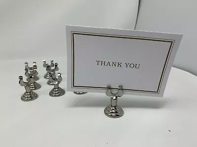 19 X Stainless Wedding Party Place Card Holders U Shape Table Name Number Holder • £63.25