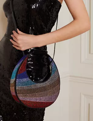 STAUD Mini MOON Crystal Hobo MSRP $395 • $237.25