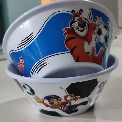 Kellogg’s 2012 Coco Pops & Frosties Cereal Bowls Set Of Two -  Football Theme • £10.99