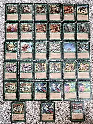 Vintage MTG ⭐Tempest⭐ Deck Green ⭐NM+ 33 Card⭐ 1997 Magic ⭐Rampant Growth Harrow • $13.03